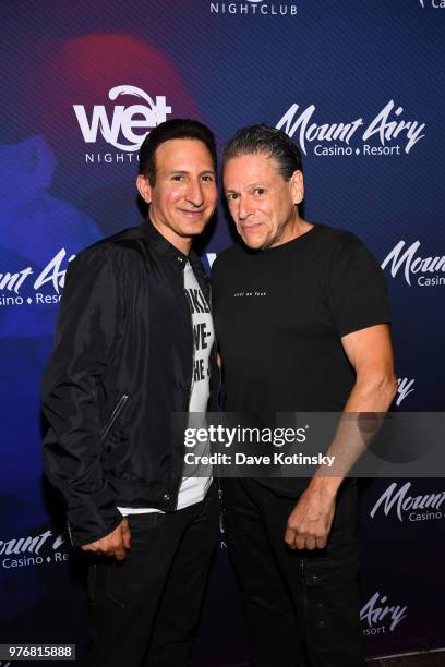 Willie DeMeo and Jersey Joe attend the Willie DeMeo "Gotti" Release Party at Mount Airy Casino Resort on June 16, 2018 in Mount Pocono, Pennsylvania.