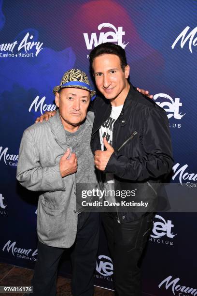 Willie DeMeo and Ángel Salazar attend the Willie DeMeo "Gotti" Release Party at Mount Airy Casino Resort on June 16, 2018 in Mount Pocono,...