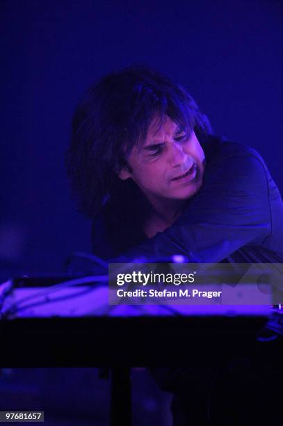 Jean Michel Jarre performs at Olympiahalle on March 13, 2010 in Munich, Germany.