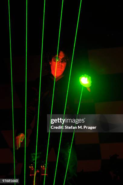 Jean Michel Jarre performs at Olympiahalle on March 13, 2010 in Munich, Germany.