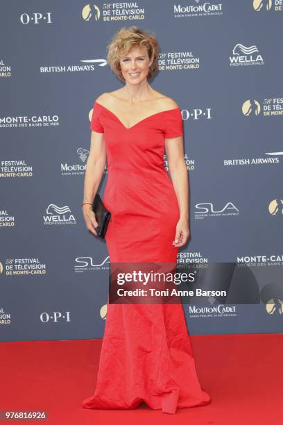 Anne Richard attends the opening ceremony of the 58th Monte Carlo TV Festival on June 15, 2018 in Monte-Carlo, Monaco.