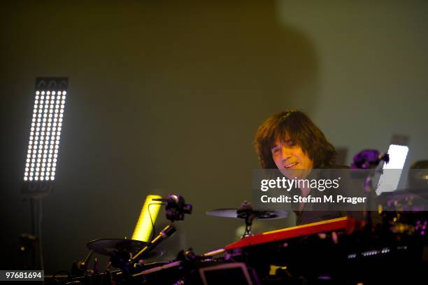 Jean Michel Jarre performs at Olympiahalle on March 13, 2010 in Munich, Germany.