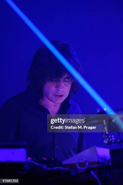 Jean Michel Jarre performs at Olympiahalle on March 13, 2010 in Munich, Germany.