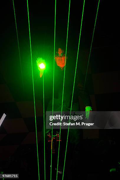 Jean Michel Jarre performs at Olympiahalle on March 13, 2010 in Munich, Germany.