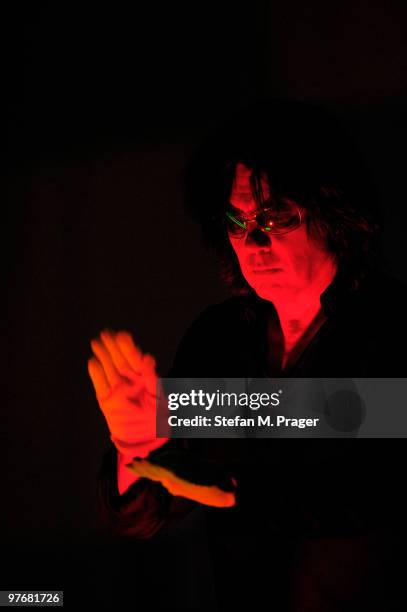 Jean Michel Jarre performs at Olympiahalle on March 13, 2010 in Munich, Germany.