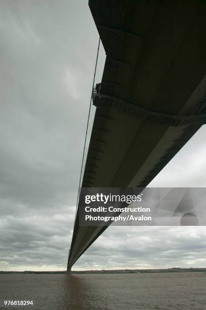 The Humber Bridge near Hull UK.