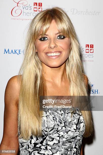 Mollie King attends The Noble Gift Gala at The Dorchester on March 13, 2010 in London, England.