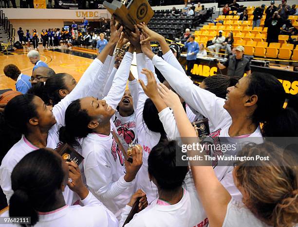 The Arundel team celebrated their victory r Gaithersburg in the 4A championship game UMBC's RAC Arena on March 13, 2010 in Catonsville, Md.