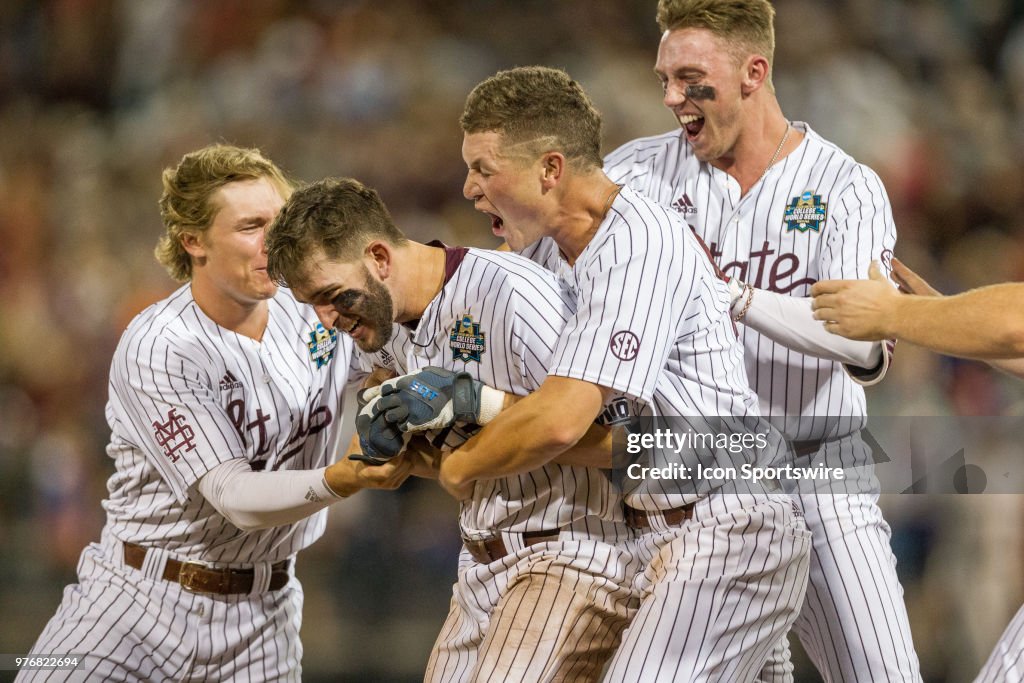 NCAA BASEBALL: JUN 16 College World Series - Washington v Mississippi State