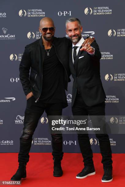 Shemar Moore and Jay Harrington attend the opening ceremony of the 58th Monte Carlo TV Festival on June 15, 2018 in Monte-Carlo, Monaco.