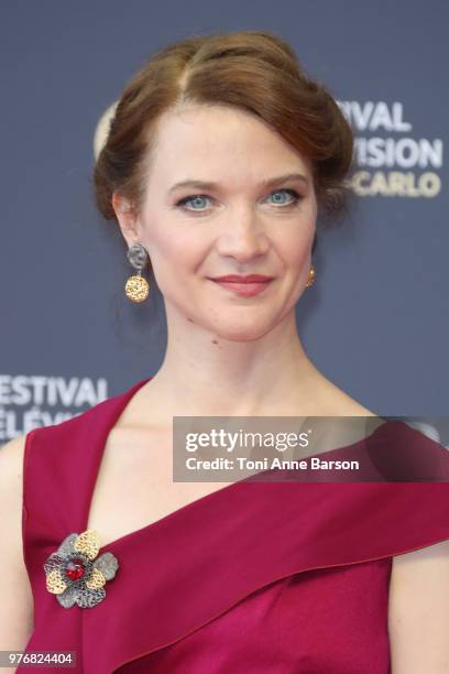 Odile Vuillemin attends the opening ceremony of the 58th Monte Carlo TV Festival on June 15, 2018 in Monte-Carlo, Monaco.