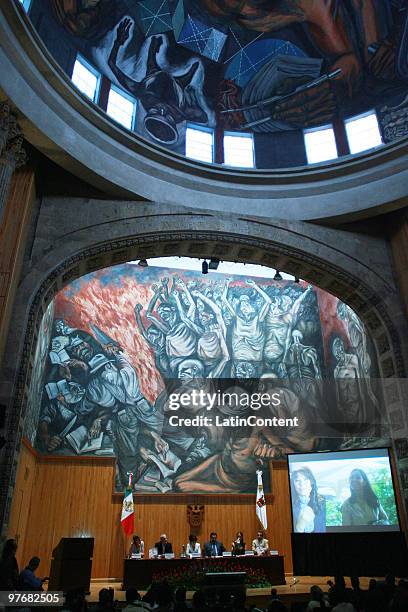 General view on presentation of the book Maria Rojo de Felicidad during 25th Guadalajara International Film Festival on March 13, 2010 in...