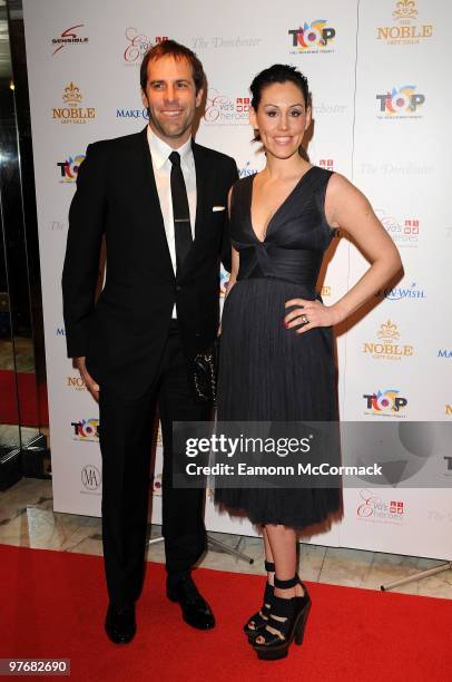 Greg Rusedski and Lucy Rusedski attend The Noble Gift Gala at The Dorchester on March 13, 2010 in London, England.