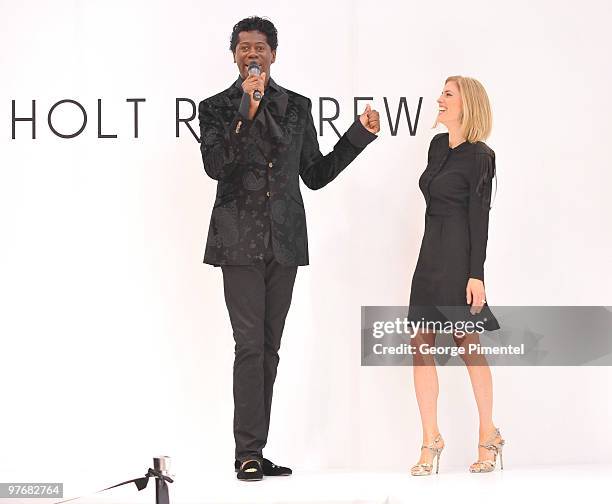 Miss J. Alexander and Ciara Hunt attend Miss J. Alexander's celebrity walk-off event and book signing at Holt Renfrew Bloor Street on March 13, 2010...