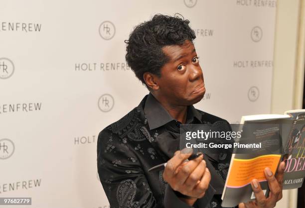 Miss J. Alexander leads a celebrity walk-off event and book signing at Holt Renfrew Bloor Street on March 13, 2010 in Toronto, Canada.