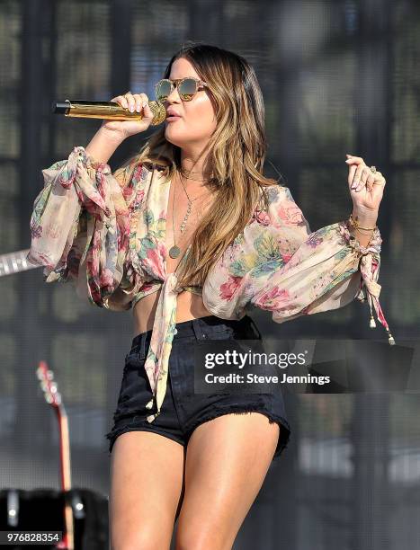 Singer Maren Morris performs on Day 2 of Country Summer Music Festivalat Sonoma County Fairgrounds on June 16, 2018 in Santa Rosa, California.