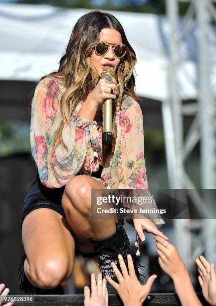 Singer Maren Morris performs on Day 2 of Country Summer Music Festivalat Sonoma County Fairgrounds on June 16, 2018 in Santa Rosa, California.