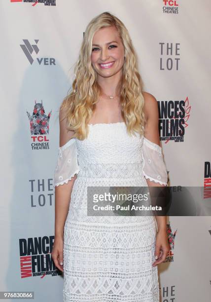 Actress Beth Behrs attends the premiere of "Antiquities" at the Dances With Films Festival at the TCL Chinese 6 Theatres on June 16, 2018 in...