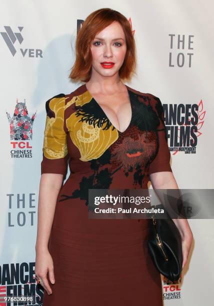 Actress Christina Hendricks attends the premiere of "Antiquities" at the Dances With Films Festival at the TCL Chinese 6 Theatres on June 16, 2018 in...