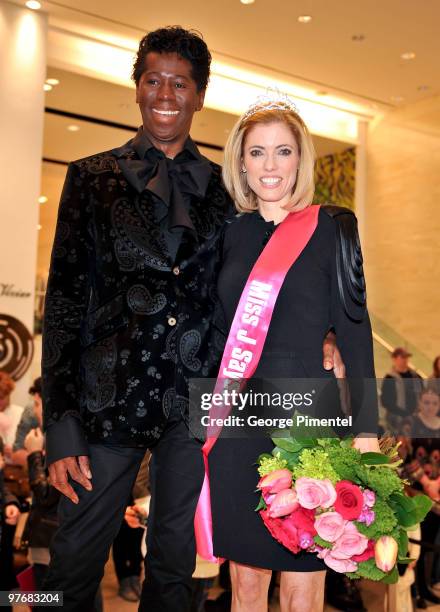 Miss J. Alexander and Ciara Hunt attend Miss J. Alexander's celebrity walk-off event and book signing at Holt Renfrew Bloor Street on March 13, 2010...