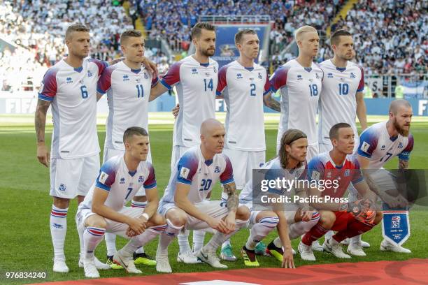 Iceland during the game between Argentina and Iceland valid for the first round of group D of the 2018 World Cup, held at the Spartak stadium in...