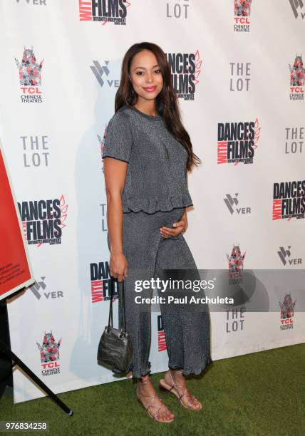 Actress Amber Stevens West attends the premiere of "Antiquities" at the Dances With Films Festival at the TCL Chinese 6 Theatres on June 16, 2018 in...