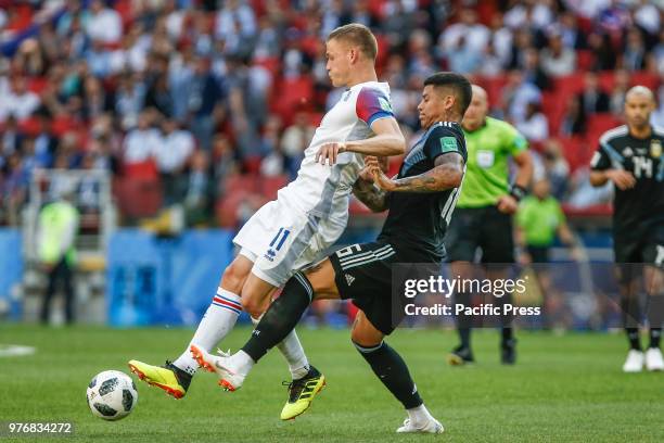 And MARCOS ROJO during the match between Argentina and Iceland valid for the first round of Group D of the 2018 World Cup, held at the Spartak...