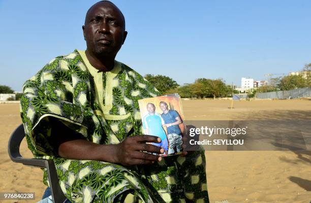 Discoverer of football talent, Jules Boucher, who discovered Sadio Mane, the star man for Senegal and Liverpool, speaks on May 16, 2018 at the...