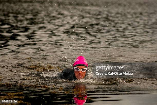 An athlete coming out of the water during the Celtman Extreme Triathlon on June 16, 2018 in Shieldaig, Scotland. Celtman is a part of the AllXtri...