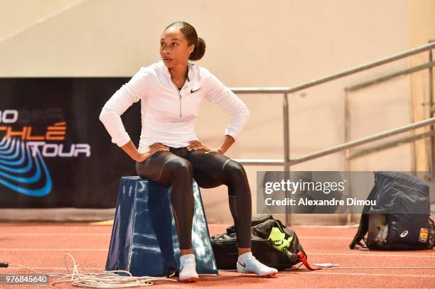 Allyson Felix in 400m during the Meeting of Marseille - Pro Athle Tour on June 16, 2018 in Marseille, France.