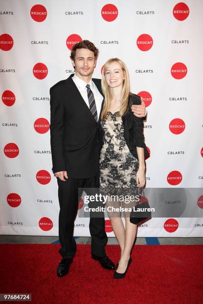 Actor James Franco and girlfriend Ahna O'Reilly arrives at REDCAT's 2010 Gala on March 13, 2010 in Los Angeles, California.