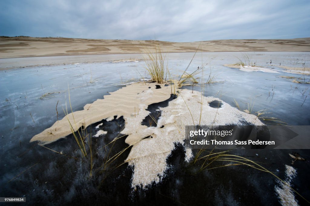 Rabjerg Mile in winter, Skagen, Denmark