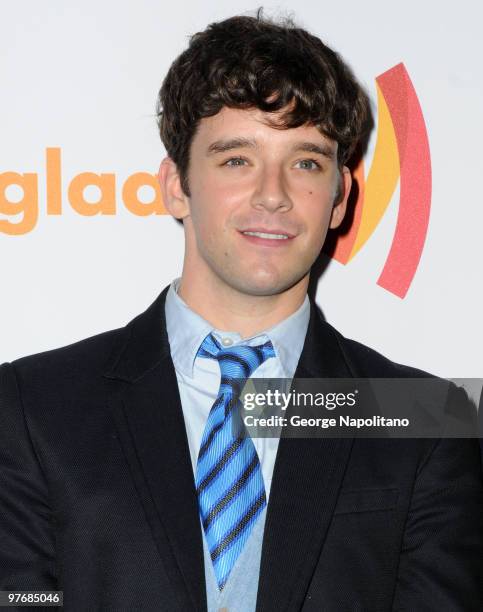 Michael Urie attends the 21st Annual GLAAD Media Awards at The New York Marriott Marquis on March 13, 2010 in New York City.