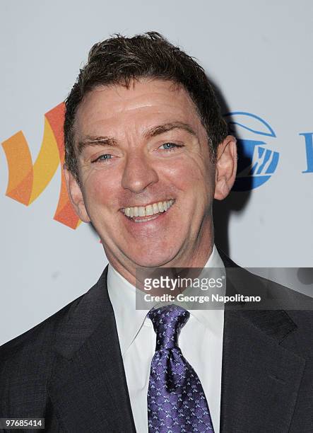 Writer and producer Michael Patrick King attend the 21st Annual GLAAD Media Awards at The New York Marriott Marquis on March 13, 2010 in New York...