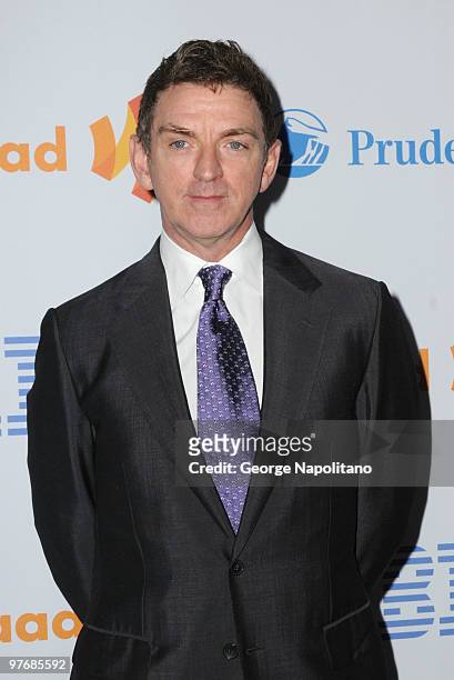 Writer and producer Michael Patrick King attend the 21st Annual GLAAD Media Awards at The New York Marriott Marquis on March 13, 2010 in New York...