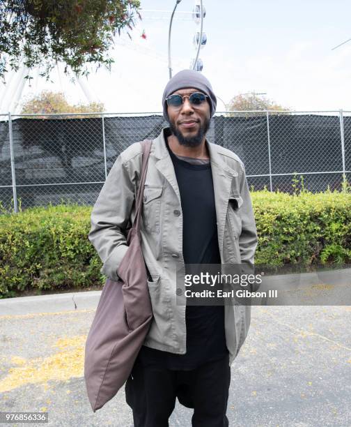 Hip Hop artist Yasiin Bey poses for a photo at Smokin' Grooves Festival at The Queen Mary on June 16, 2018 in Long Beach, California.