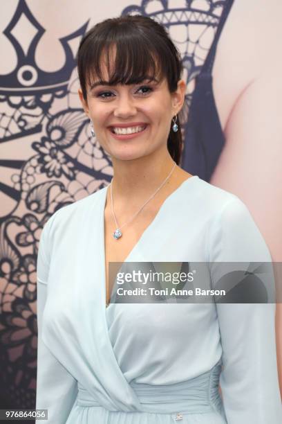 Dina Shihabi from the serie 'Tom Clancy's Jack Ryan' attends a photocall during the 58th Monte Carlo TV Festival on June 16, 2018 in Monte-Carlo,...