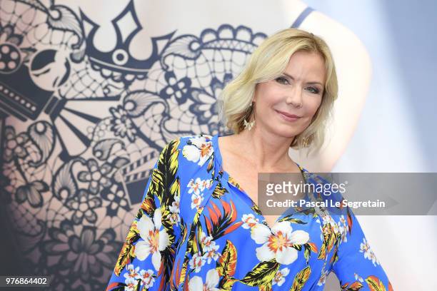 Katherine Kelly Lang from the serie "The Bold and The Beautiful" attends a photocall during the 58th Monte Carlo TV Festival on June 17, 2018 in...