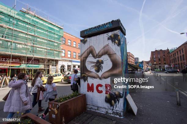 The famous MCR symbol seen in a wall in Manchester, MCR is a symbol of Manchesters defiance and resilience. Greater Manchester is a remarkable city...