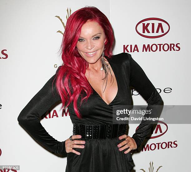 Zodiac Show's Carmit Bachar attends a sneak preview for the bebe-Kardashians Capsule Collection at The Grove on March 13, 2010 in Los Angeles,...