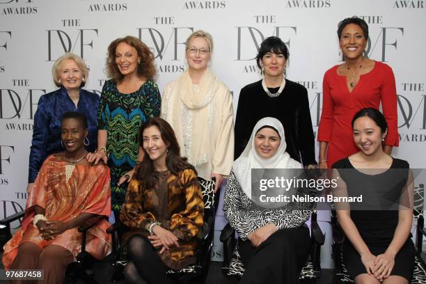 Melanne Verveer, Danielle Saint-Lot, Diane von Furstenberg, Ingrid Betancourt, Meryl Streep, Sadiqa Basiri Saleem, Christiane Amanpour, Robin Roberts...