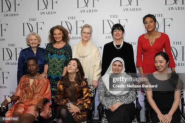 Melanne Verveer, Danielle Saint-Lot, Diane von Furstenberg, Ingrid Betancourt, Meryl Streep, Sadiqa Basiri Saleem, Christiane Amanpour, Robin Roberts...