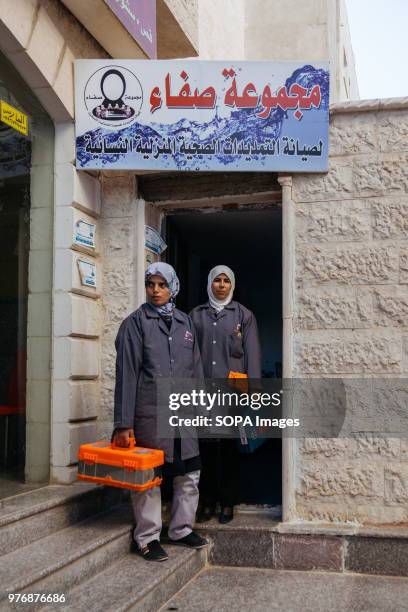 For Safa'a and Hala, being plumbers is more than a trade. The work helped them deal with the depression and traumas of war. Zaatari is a refugee camp...