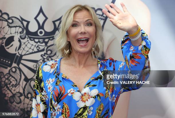 Actress Katherine Kelly Lang poses during a photocall for the TV series "The Bold and the Beautiful" as part of the 58nd Monte-Carlo Television...