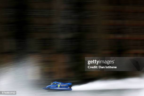 Ahmed Al Hameli of UAE and Victory Team in action during free practice ahead of round two of the 2018 Championship, the F1H2O UIM Powerboat World...