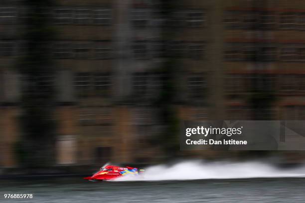 Jonas Andersson of Sweden and Team Sweden in action during free practice ahead of round two of the 2018 Championship, the F1H2O UIM Powerboat World...