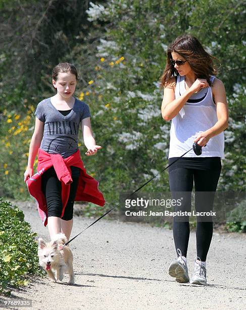 Exclusive Coverage** Kate Beckinsale and Lily Sheen are seen on March 13, 2010 in Santa Monica, California.