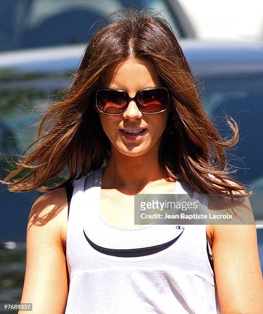 Exclusive Coverage** Kate Beckinsale is seen on March 13, 2010 in Santa Monica, California.