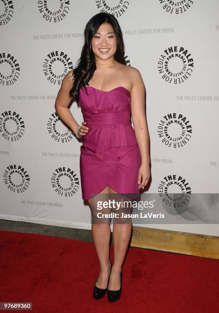 Actress Jenna Ushkowitz attends the "Glee" event at the 27th annual PaleyFest at Saban Theatre on March 13, 2010 in Beverly Hills, California.