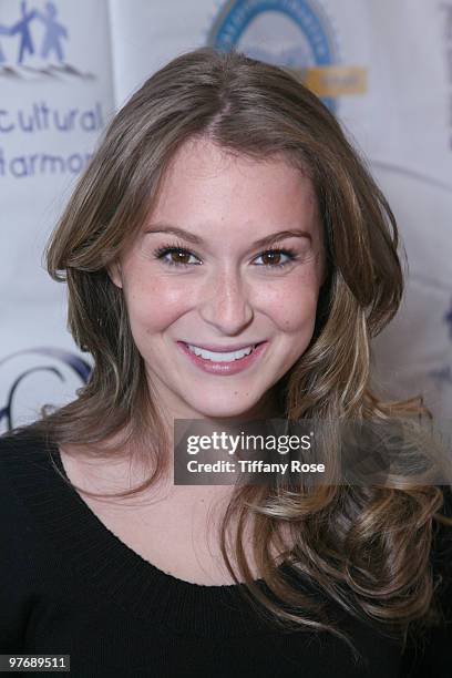 Actress Alexa Vega attends the Multicultural Learning Center's 2nd Annual Harmony Gala Benefit Dinner at Pickwick Gardens on March 13, 2010 in...